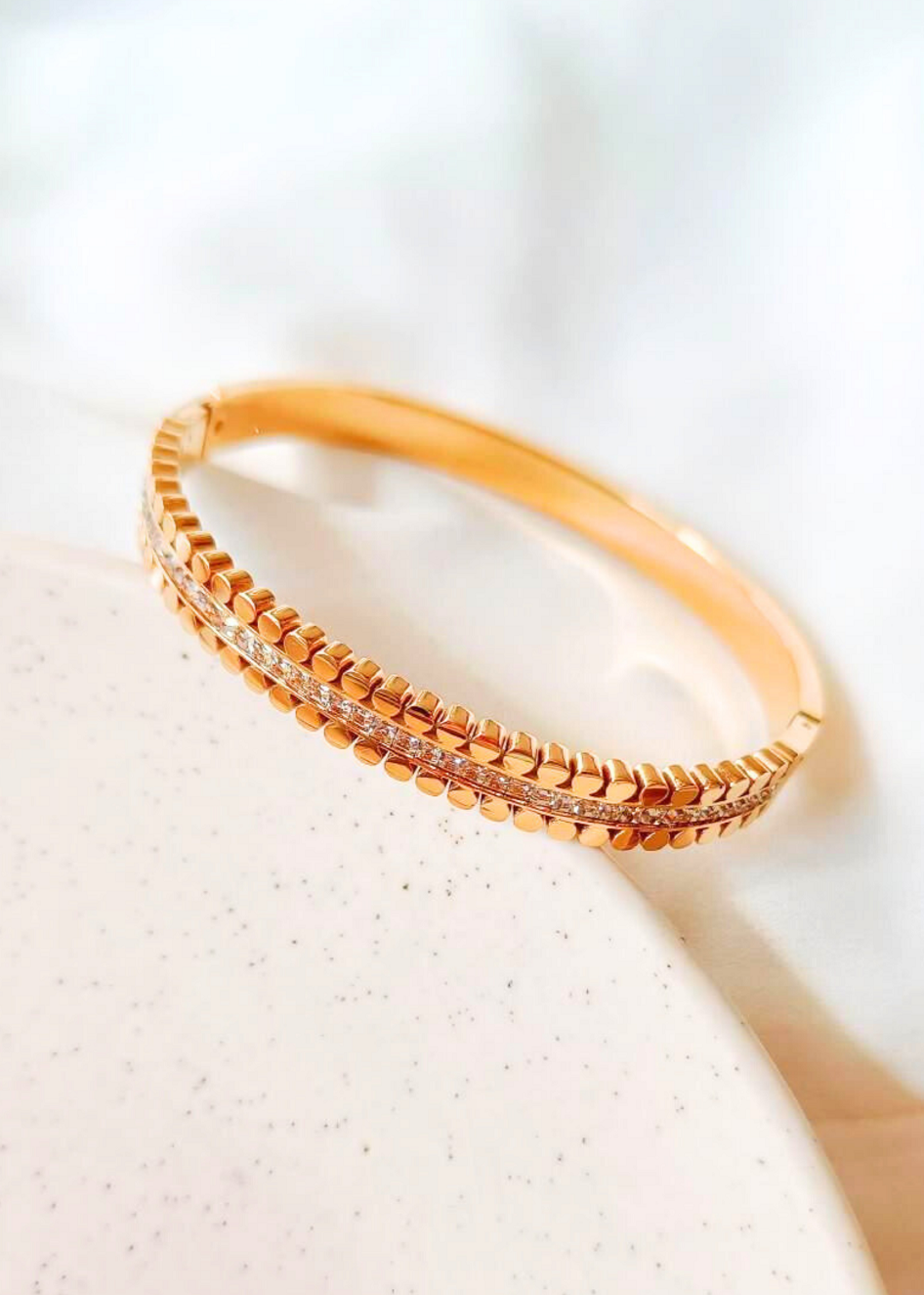 Diamond Gold Stone Bracelet