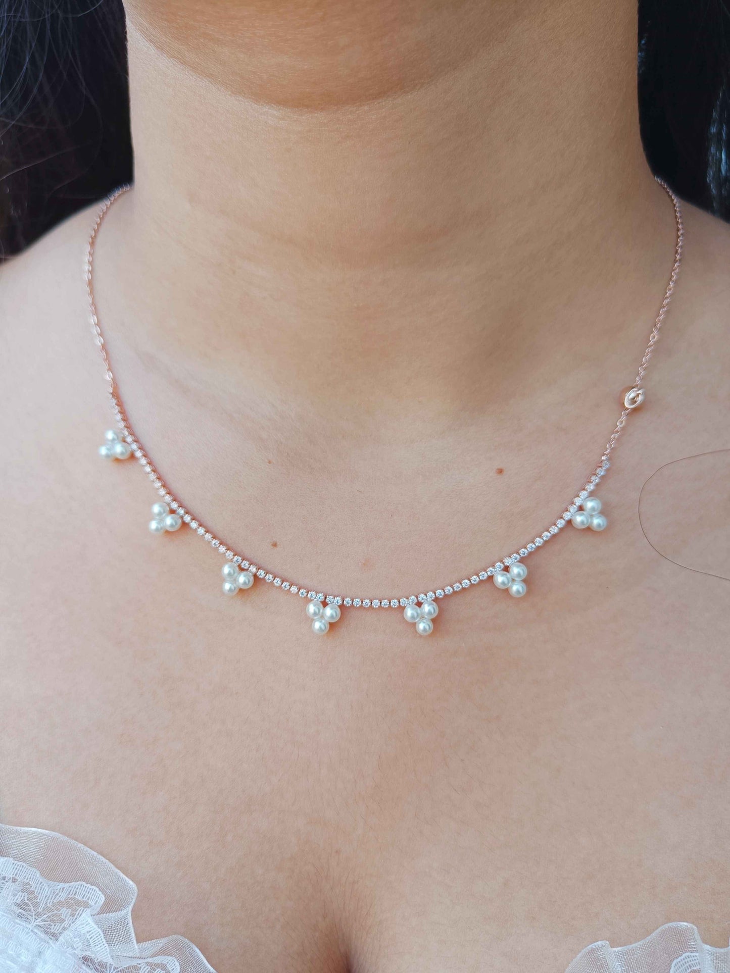 Stainless Steel Pearl Necklace