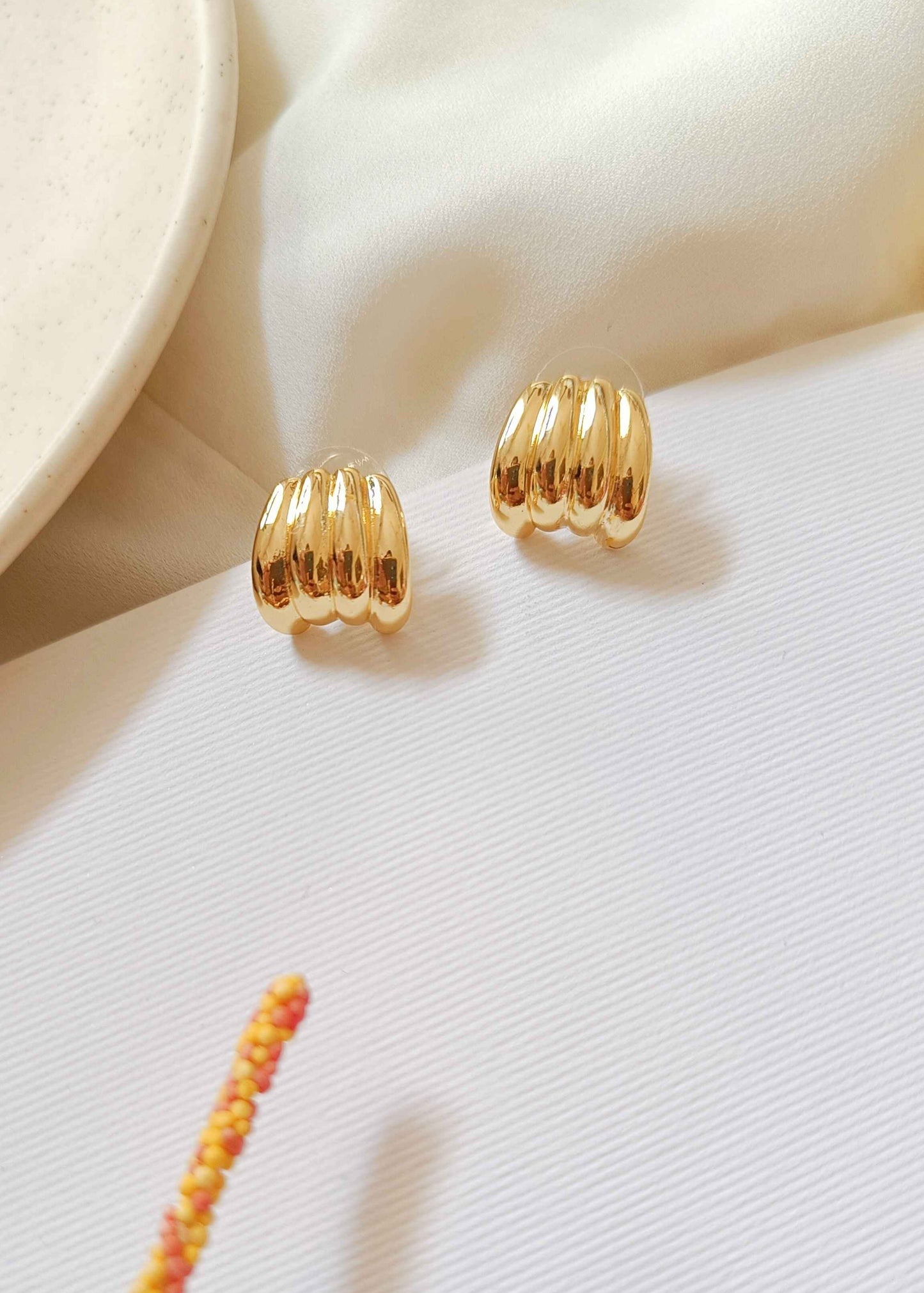 Small Gold Stainless Steel Earrings