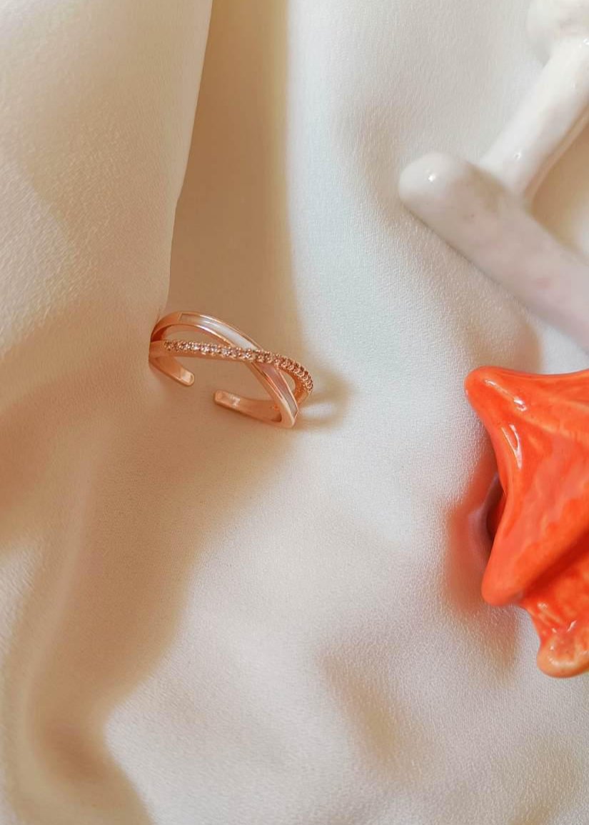 X Stainless Steel Ring