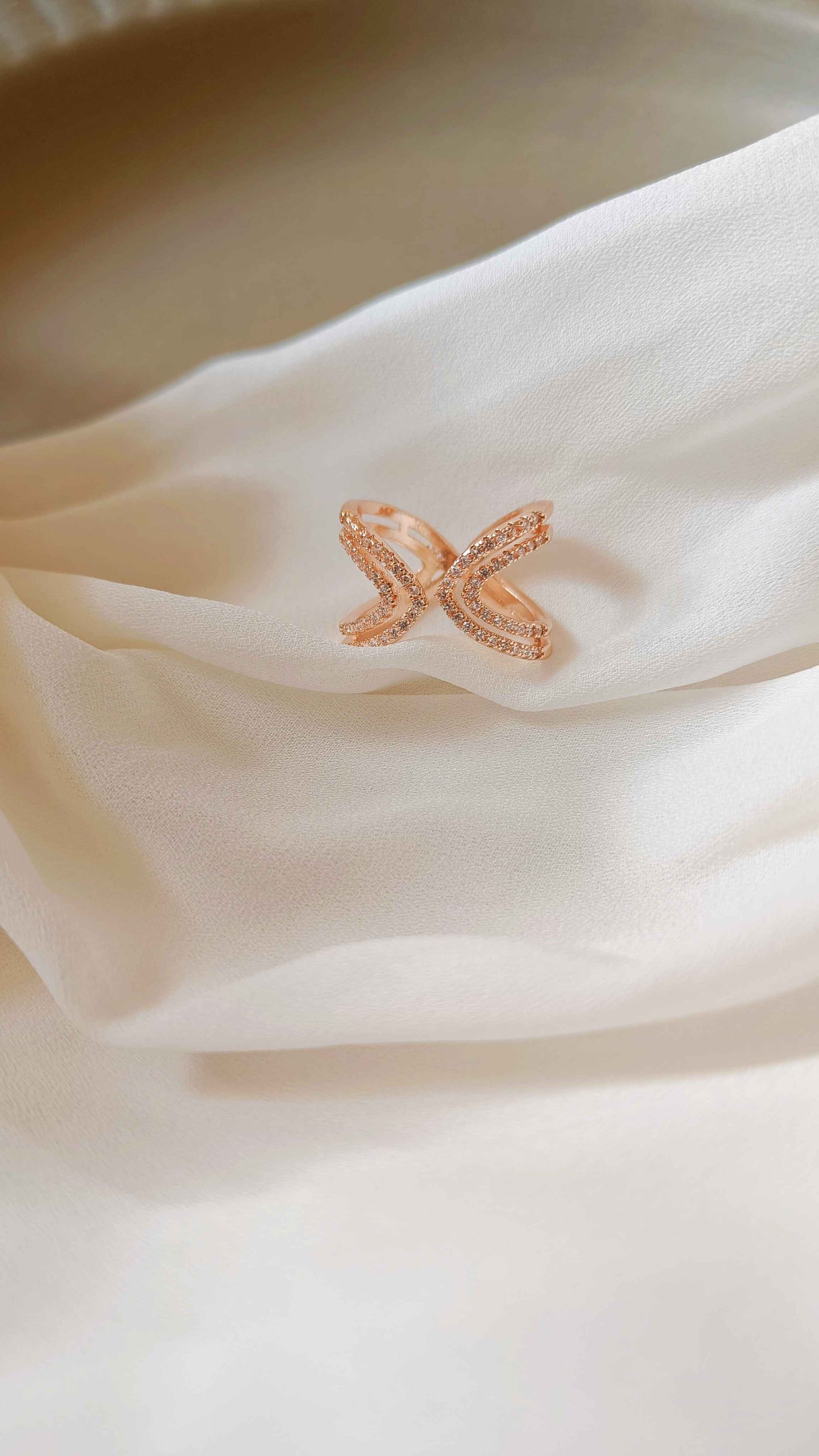 Chunky Diamond Stainless Steel Ring