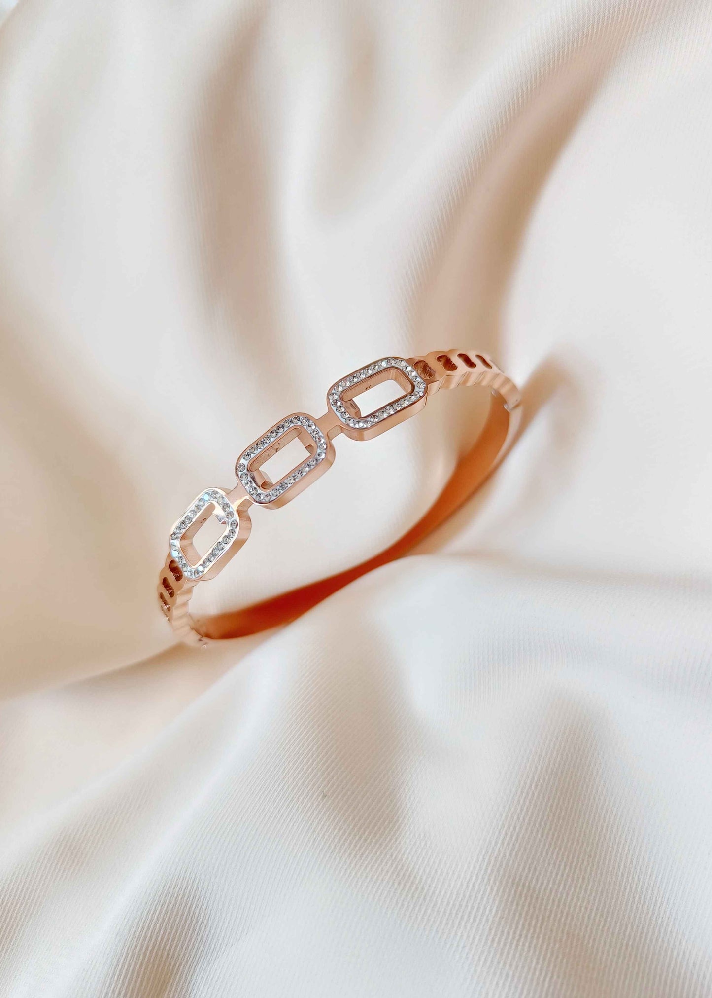 Stainless steel Diamond Tennis Bracelet