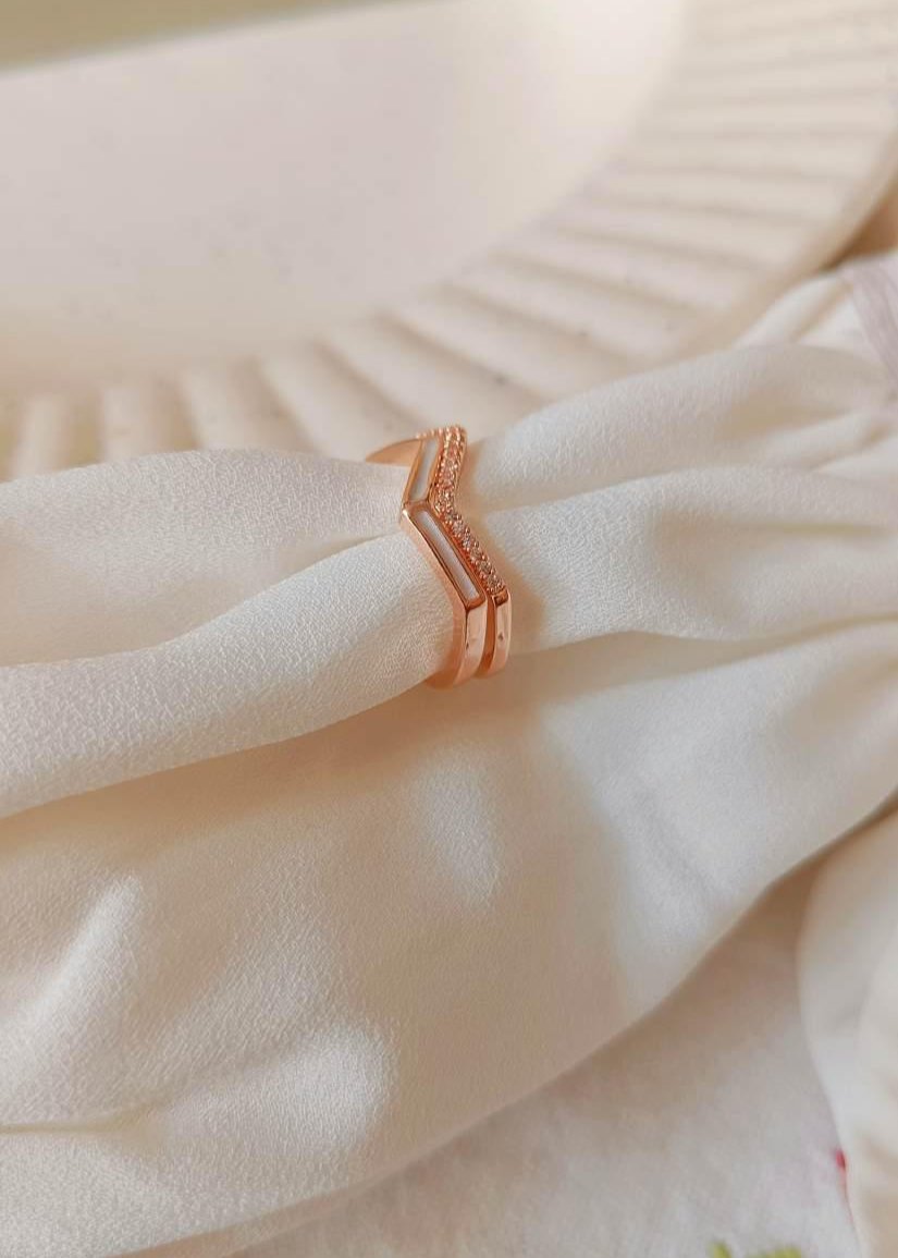 Mia Rose Gold Stainless Steel Ring